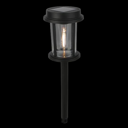 17.25" Black Cylinder Solar Pathway Light by Ashland®
